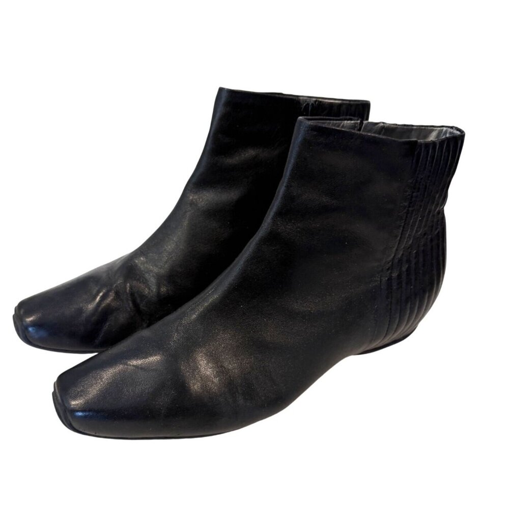 Kenneth Cole Southern Sky Women's Black Quilted Ankle Square Toe Booties 7.5